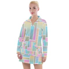 Color-blocks Women s Long Sleeve Casual Dress by nateshop