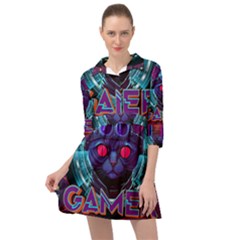 Gamer Life Mini Skater Shirt Dress by minxprints