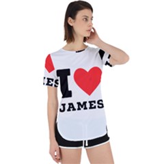 I Love James Perpetual Short Sleeve T-shirt by ilovewhateva