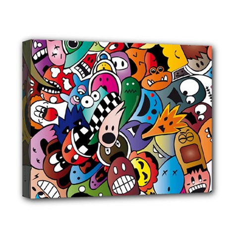 Cartoon Explosion Cartoon Characters Funny Canvas 10  X 8  (stretched) by Salman4z