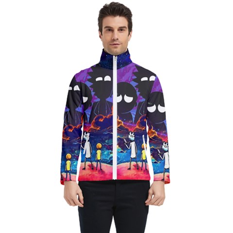 Rick And Morty In Outer Space Men s Bomber Jacket by Salman4z