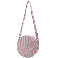 Pink Zebra Vibes Animal Print  Crossbody Circle Bag by ConteMonfrey
