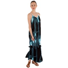 A Completely Seamless Background Design Circuitry Cami Maxi Ruffle Chiffon Dress by Amaryn4rt