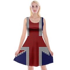 Union Jack Flag British Flag Reversible Velvet Sleeveless Dress by Celenk