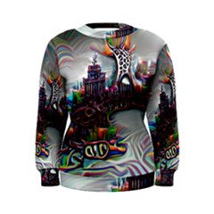 Abstract Art Psychedelic Art Experimental Women s Sweatshirt by Uceng