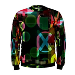 Abstract Color Texture Creative Men s Sweatshirt by Uceng
