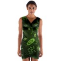 Bacteria-virus-seamless-pattern-inversion Wrap Front Bodycon Dress View1