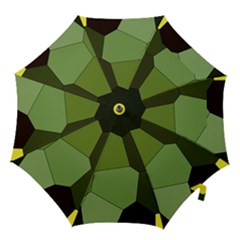 Mosaic Structure Background Tile Hook Handle Umbrellas (large) by danenraven