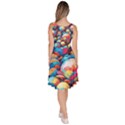 Pattern Seamless Balls Colorful Rainbow Colors Knee Length Skater Dress With Pockets View4