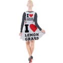 I love lemon grass Plunge Pinafore Velour Dress View2