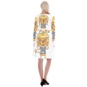 Animation-lion-animals-king-cool Long Sleeve Velvet Front Wrap Dress View2