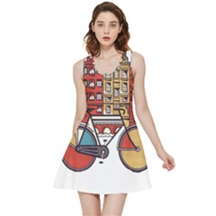Amsterdam Graphic Design Poster Illustration Inside Out Reversible Sleeveless Dress by 99art