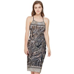 Zebra Abstract Background Bodycon Cross Back Summer Dress by Vaneshop