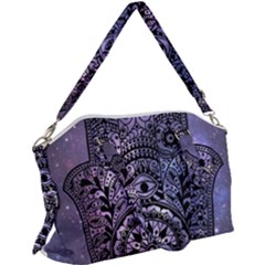 Hamsa Hand Canvas Crossbody Bag by Bangk1t