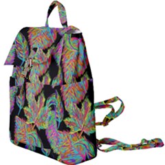 Autumn Pattern Dried Leaves Buckle Everyday Backpack by Simbadda