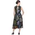 Cartoon-colored-stone-seamless-background-texture-pattern - Round Neck Boho Dress View2