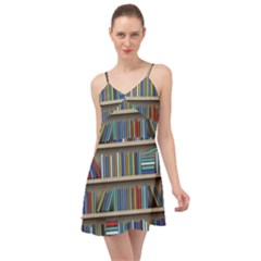 Bookshelf Summer Time Chiffon Dress by uniart180623