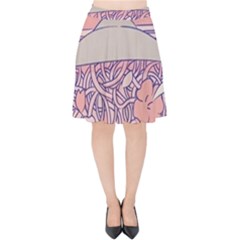 Ramen Kawaii Aesthetic Pink Velvet High Waist Skirt by Bangk1t