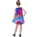 Colorful 3d Waves Creative Wave Waves Wavy Background Texture Kids  Summer Dress View2