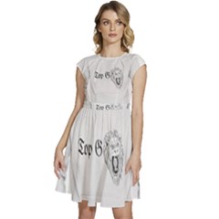(2) Cap Sleeve High Waist Dress by Alldesigners