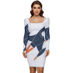 Img 20230716 190400 Img 20230716 190422 Women Long Sleeve Ruched Stretch Jersey Dress by 3147330