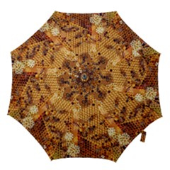 Bees Nature Animals Honeycomb Hook Handle Umbrellas (large) by pakminggu