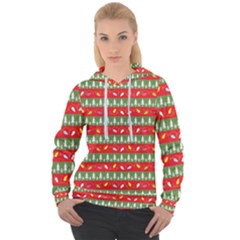 Christmas-papers-red-and-green Women s Overhead Hoodie by Bedest