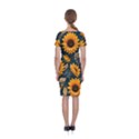 Flower Pattern Spring Classic Short Sleeve Midi Dress View2
