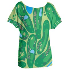 Golf Course Par Golf Course Green Women s Oversized T-shirt by Sarkoni