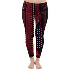 Technology Computer Circuit Classic Winter Leggings by Sarkoni