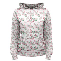 Christmas Shading Festivals Floral Pattern Women s Pullover Hoodie by Sarkoni