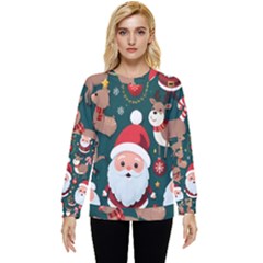 Christmas Santa Claus Hidden Pocket Sweatshirt by Vaneshop