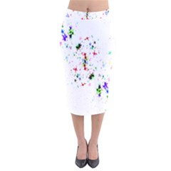Star-structure-many-repetition- Velvet Midi Pencil Skirt by Amaryn4rt