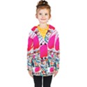 Artistic Psychedelic Art Kids  Double Breasted Button Coat View1