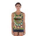 Colorful Psychedelic Fractal Trippy Sport Tank Top  View1