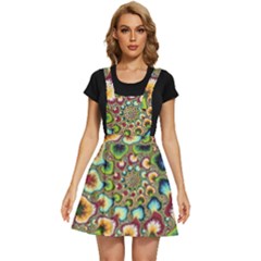 Colorful Psychedelic Fractal Trippy Apron Dress by Modalart