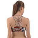 Valentine s Day Heart Artistic Psychedelic Back Web Sports Bra View2