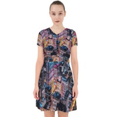 Aerial Photo Of Cityscape At Night Adorable In Chiffon Dress by Modalart