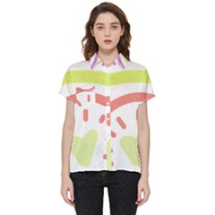 Rainbow Boho Colors Pastel Heart Short Sleeve Pocket Shirt by Ndabl3x