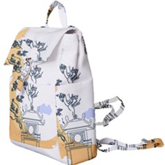 Poster Map Flag Lotus Boat Ha Noi Vietnam Buckle Everyday Backpack by Grandong