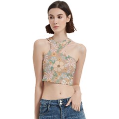 Floral Flowers Bloom Blossom Art Cut Out Top by Grandong
