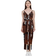 Abstract Architecture Building Business V-neck Camisole Jumpsuit by Amaryn4rt
