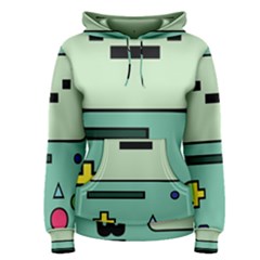 Adventure Time Beemo Bmo Illustration Cartoons Women s Pullover Hoodie by Sarkoni