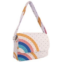 Retro Abstract Geometric Courier Bag by Modalart