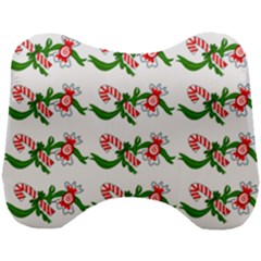 Sweet Christmas Candy Cane Head Support Cushion by Modalart
