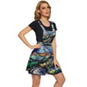 The Great Wall Nature Painting Starry Night Van Gogh Apron Dress View3
