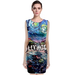 Hollywood Art Starry Night Van Gogh Classic Sleeveless Midi Dress by Modalart