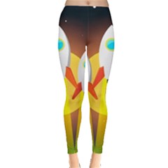 Rocket Take Off Missiles Cosmos Everyday Leggings  by Sarkoni