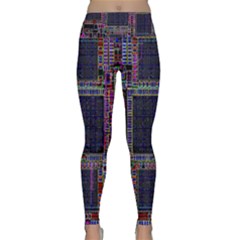 Cad Technology Circuit Board Layout Pattern Lightweight Velour Classic Yoga Leggings by Ket1n9