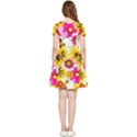 Flowers Blossom Bloom Nature Plant Inside Out Cap Sleeve Dress View2